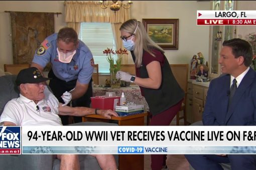 94-year-old WWII veteran vaccinated in Florida live on ‘Fox & Friends’