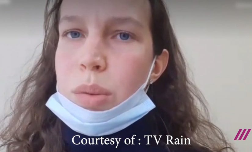 Russian woman, 21, details frightening treatment by police after anti-Putin protests