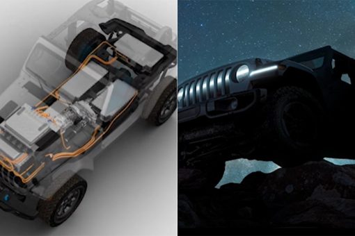 Electric Jeep Wrangler, solar charging station revealed for Easter off-road event