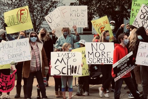 Parents across US rally for in-person learning after CDC study reveals lower risk