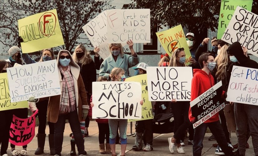Parents across US rally for in-person learning after CDC study reveals lower risk