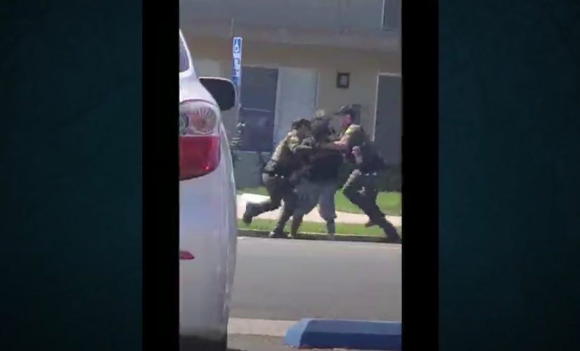 California deputies shooting and killing homeless man accused of jaywalking, video shows