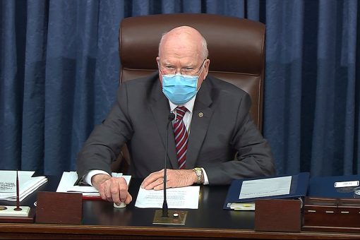 Leahy, presiding over Trump impeachment in Senate, vows to conduct trial ‘with fairness to all’