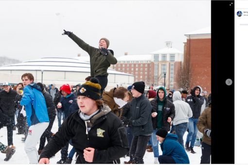 Liberty University president apologizes for massive snowball fight with no masks, social distancing