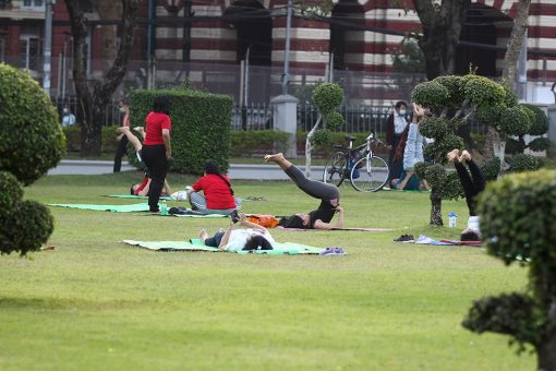 Viral video appears to show woman doing aerobics after coup takes place
