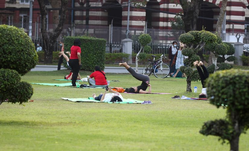 Viral video appears to show woman doing aerobics after coup takes place