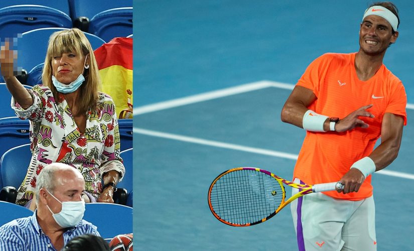 Australian Open heckler flips off Rafael Nadal, gets escorted out as tennis star laughs in bewilderment