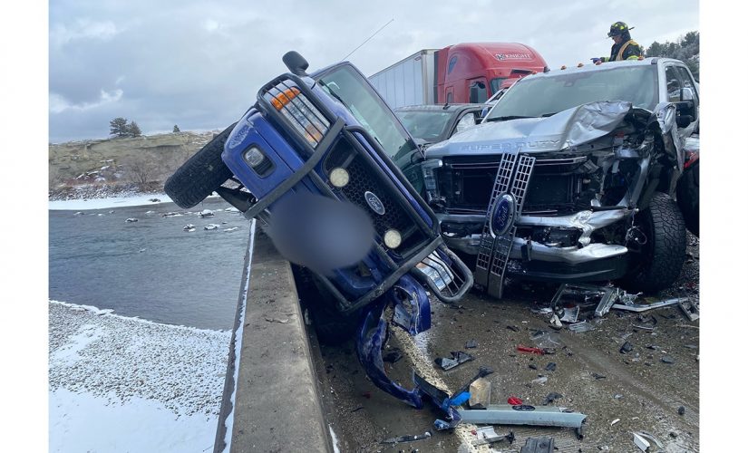 Montana massive 30 car pile-up blamed on icy bridge