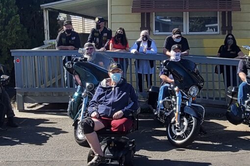 Veteran leaves home for first time in 2 years after volunteers build wheelchair ramp