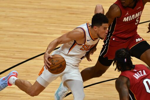Suns stay hot, Heat struggle again as Phoenix rolls, 110-100