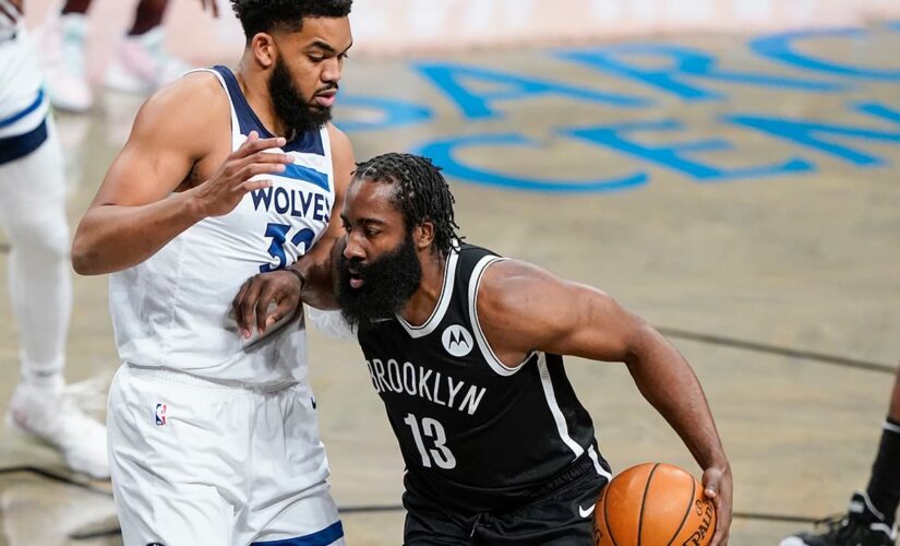 Harden has triple-double, Irving 27 as Nets edge Wolves