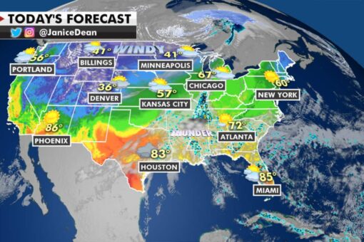 National weather forecast: Heavy rain, thunderstorms moving across US