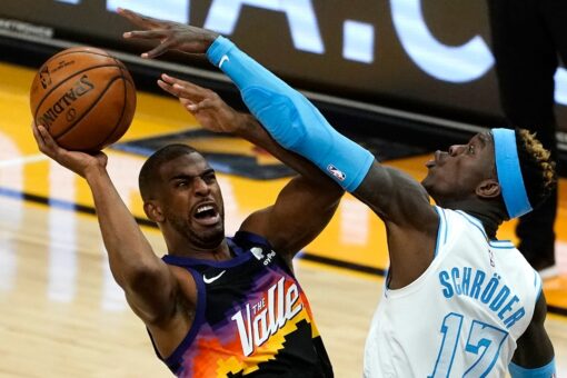 Suns roll past LeBron-less Lakers for 111-94 win
