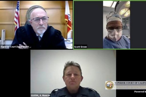 Plastic surgeon appears in court video call while performing surgery
