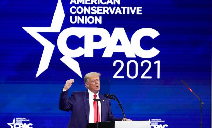 Trump slams ‘establishment’ Republicans McConnell, Cheney and others in CPAC speech as some deny GOP civil war