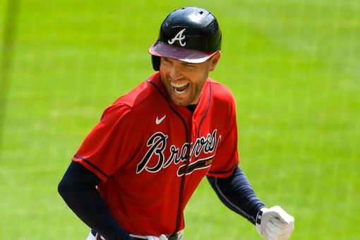 Braves’ Freeman celebrates his new baby ‘twins with a twist’