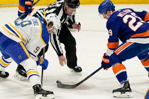 Sabres captain Eichel out vs. Flyers with upper-body injury