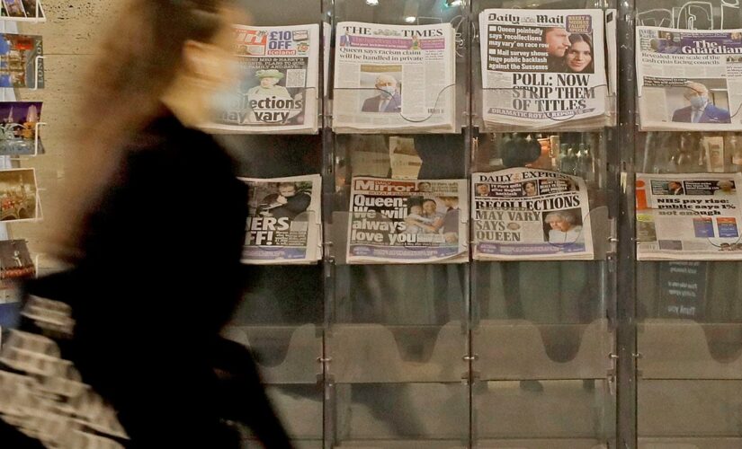 British newspapers react to Meghan and Harry interview