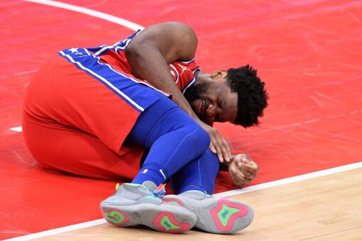 76ers’ Joel Embiid sidelined with bone bruise in left knee