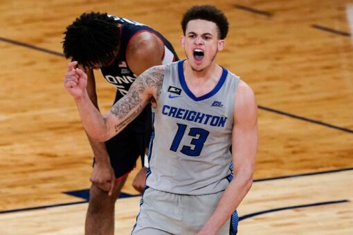 No. 17 Creighton tops UConn 59-56 to reach Big East finals