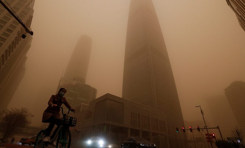 Flights canceled during China’s worst sandstorm in a decade