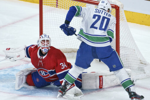 J.T. Miller scores in OT, Canucks beat Canadiens 3-2