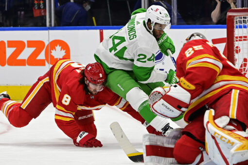 Flames beat slumping Maple Leafs 4-3 for Sutter’s 4th win