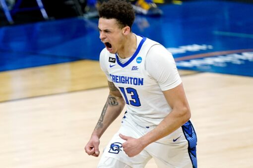 No. 5 Creighton beats 12th-seeded UCSB 63-62 with clutch FTs