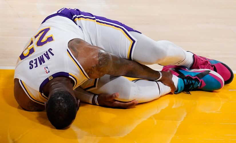 LeBron James sprains right ankle in loss, out indefinitely