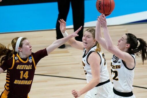 Clark shines in her NCAA Tournament debut, Iowa eases by CMU