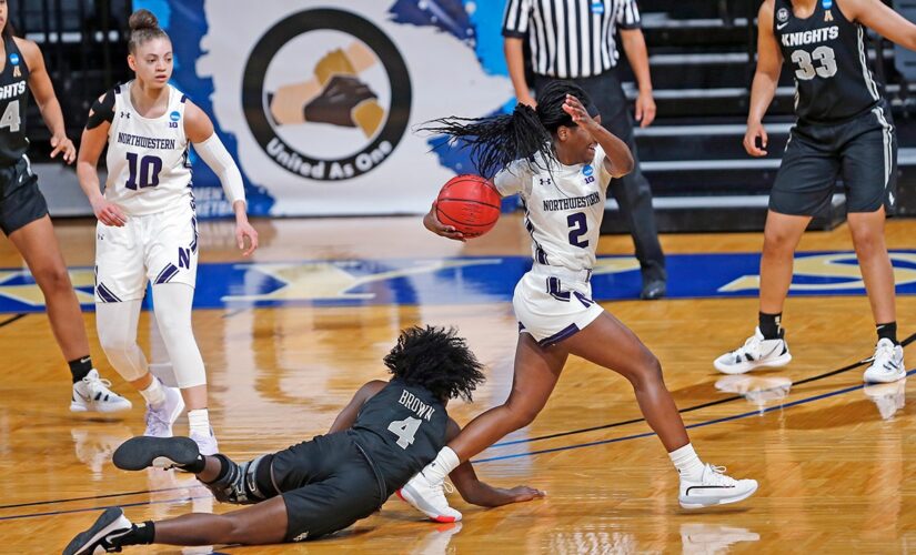 Northwestern women beat UCF 62-51, 1st tourney win since ’93