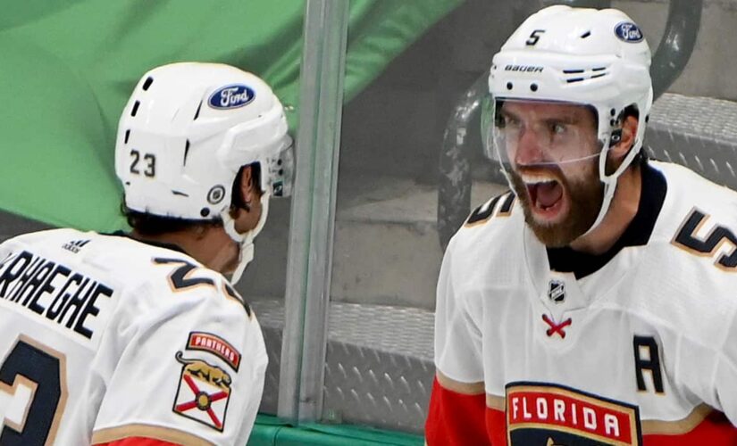 Panthers’ Aaron Ekblad stretchered off the ice with leg injury vs. Stars