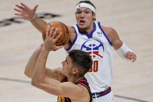 Gordon scores 13 in Denver debut, a 126-102 win over Hawks