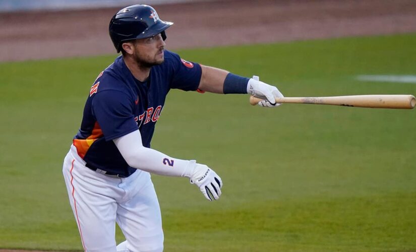 Astros’ Alex Bregman tormented while at bat during spring training game