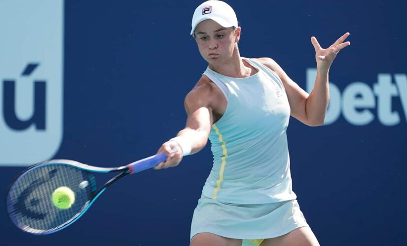 Top-ranked Barty overcomes match point for win at Miami Open