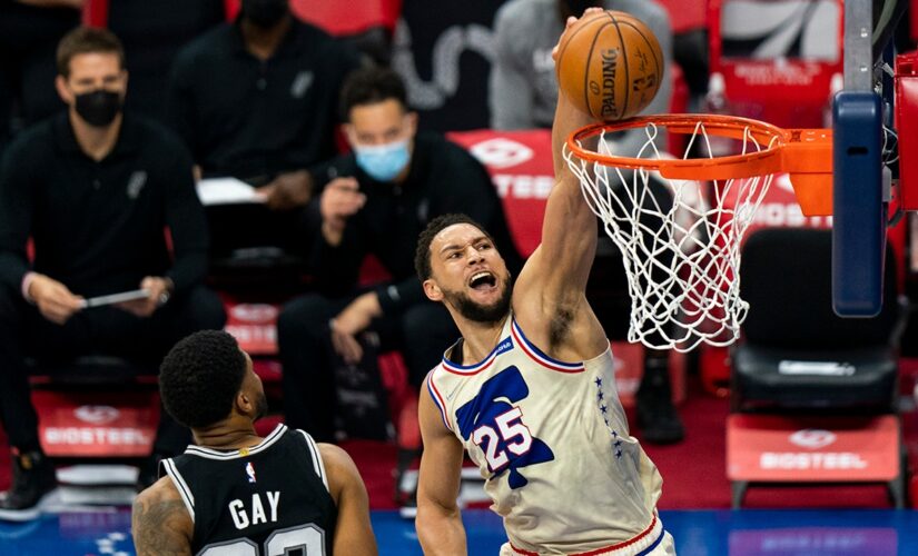 Sixers beat Spurs 134-99 in 1st game without injured Embiid