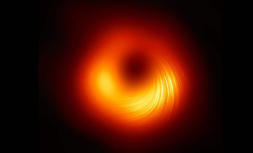 Astronomers capture new polarized view of a black hole