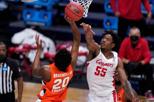 Houston’s defense locks in, beats Syracuse 62-46 in NCAAs