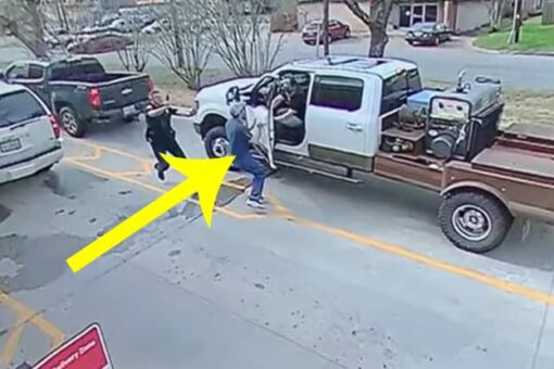 Chick-fil-A customer door-checks suspect fleeing police in drive-thru, surveillance video shows