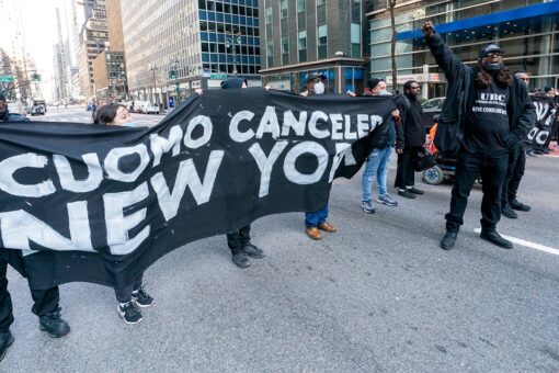 Cuomo’s office flooded with protesters demanding Democratic governor’s resignation