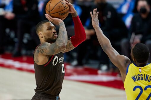 Lillard’s late 3 gives Blazers 108-106 win over Warriors