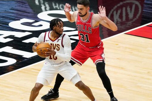 Balanced Cavaliers beat Bulls 103-94 without Sexton