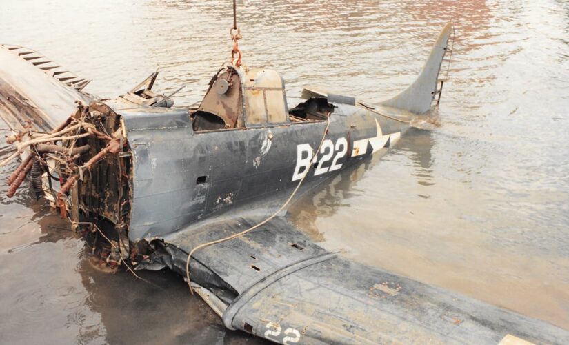 WWII-era plane pulled from Lake Michigan now on display at Virginia Beach