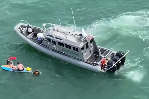 Florida authorities rescue kids found floating on paddleboard a mile off the coast