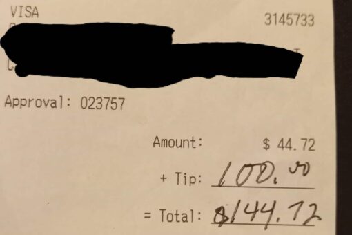 Virginia restaurant server receives generous tips that help her visit dying brother