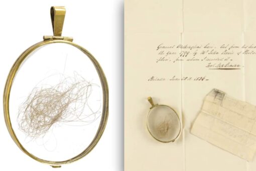 Locket of George Washington’s hair from 1799 up for auction