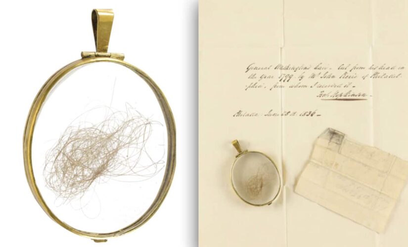 Locket of George Washington’s hair from 1799 up for auction