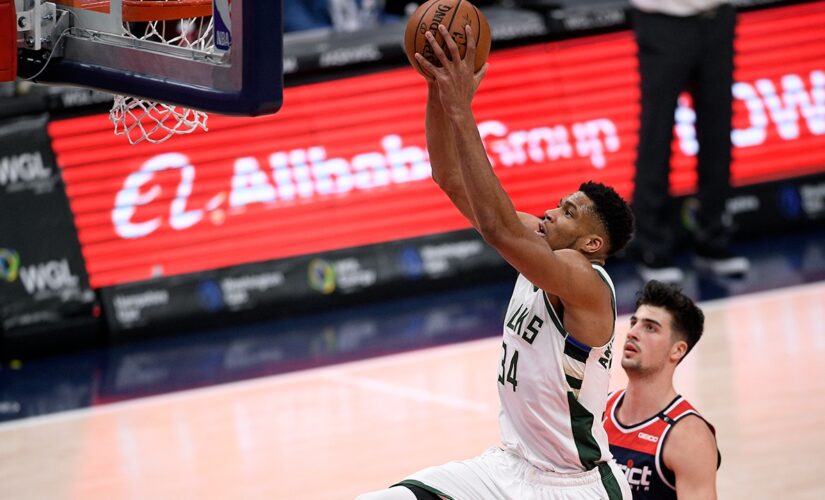 Antetokounmpo triple-double helps Bucks beat Wizards 125-119