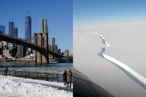 Massive iceberg– larger than New York City– breaks off in Antarctica