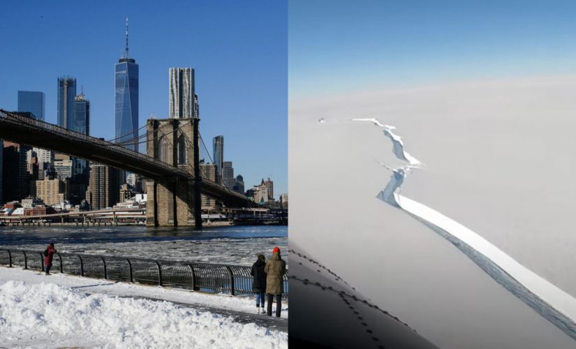 Massive iceberg– larger than New York City– breaks off in Antarctica